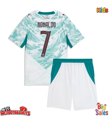 Portugal Cristiano Ronaldo #7 Replica Away Stadium Kit for Kids World Cup 2026 Short Sleeve (+ pants)